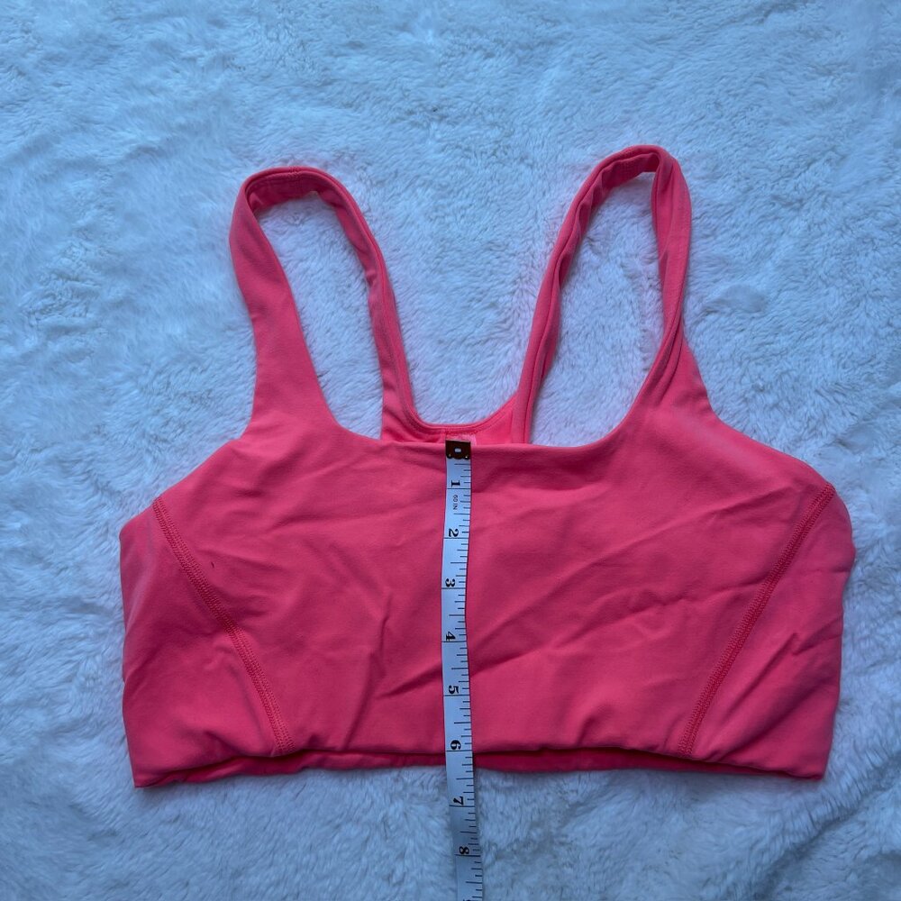 NWT Free People FP Movement Neon Coral Sports Bra –‎ Women's Medium - Picture 3 of 9